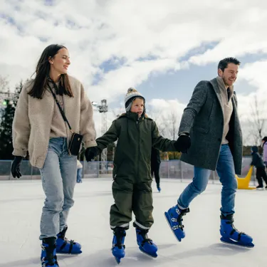 Family at Ice Skating at LEGOLAND Resort