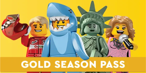 Gold Season Pass with 4 Minifigures
