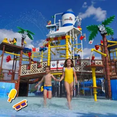 Splash and Build in the LEGOLAND New York Water Playground