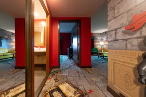 Hallway and Connecting Rooms in a Kingdom Themed Family Suite