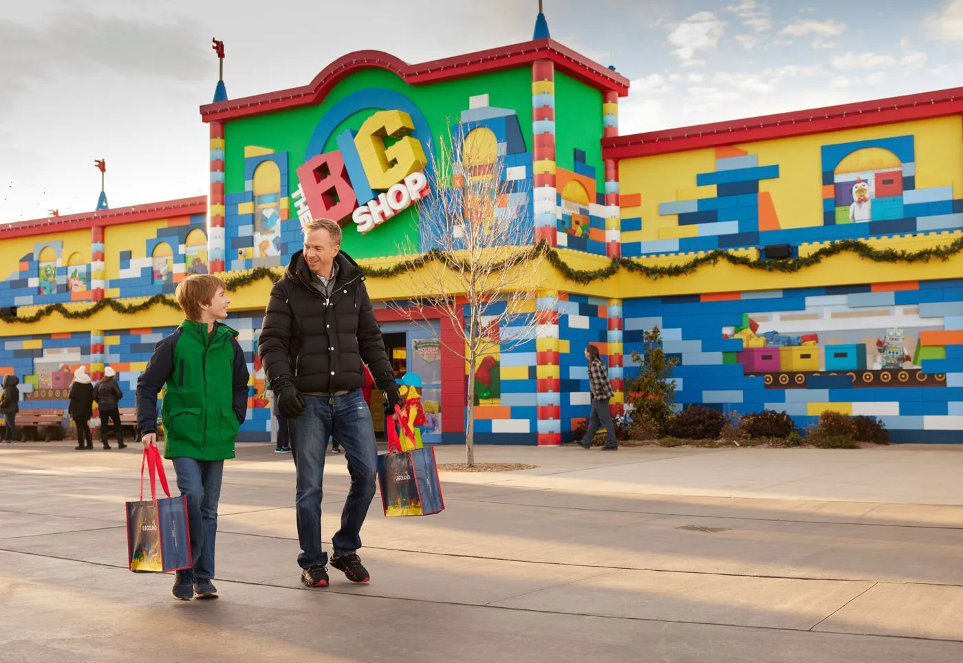 Big Shop Decorated during Holiday Bricktacular