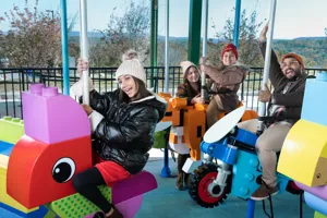 Ride the Brick Party Carousel during our Holiday Bricktacular
