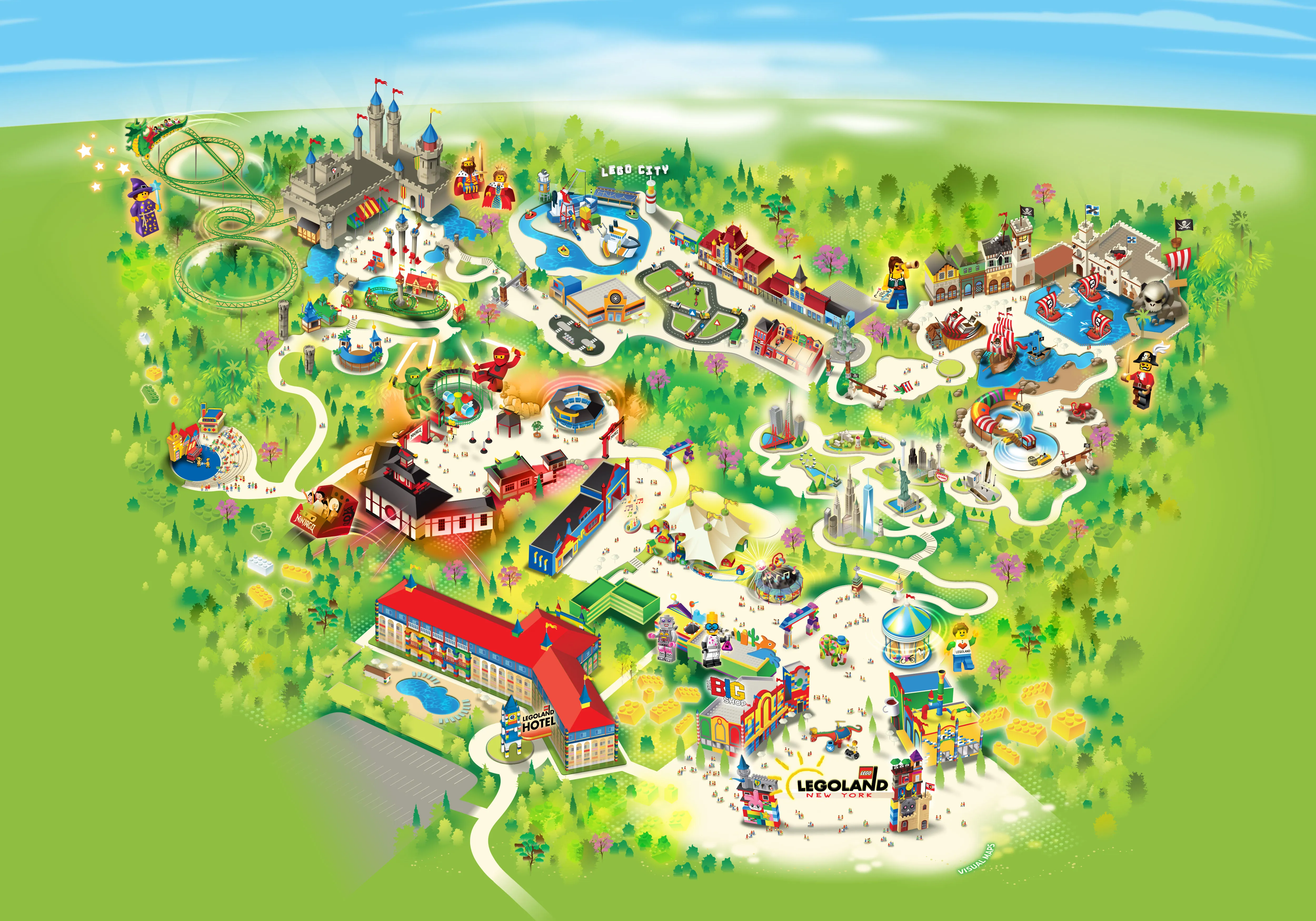 LEGOLAND New York Park Map