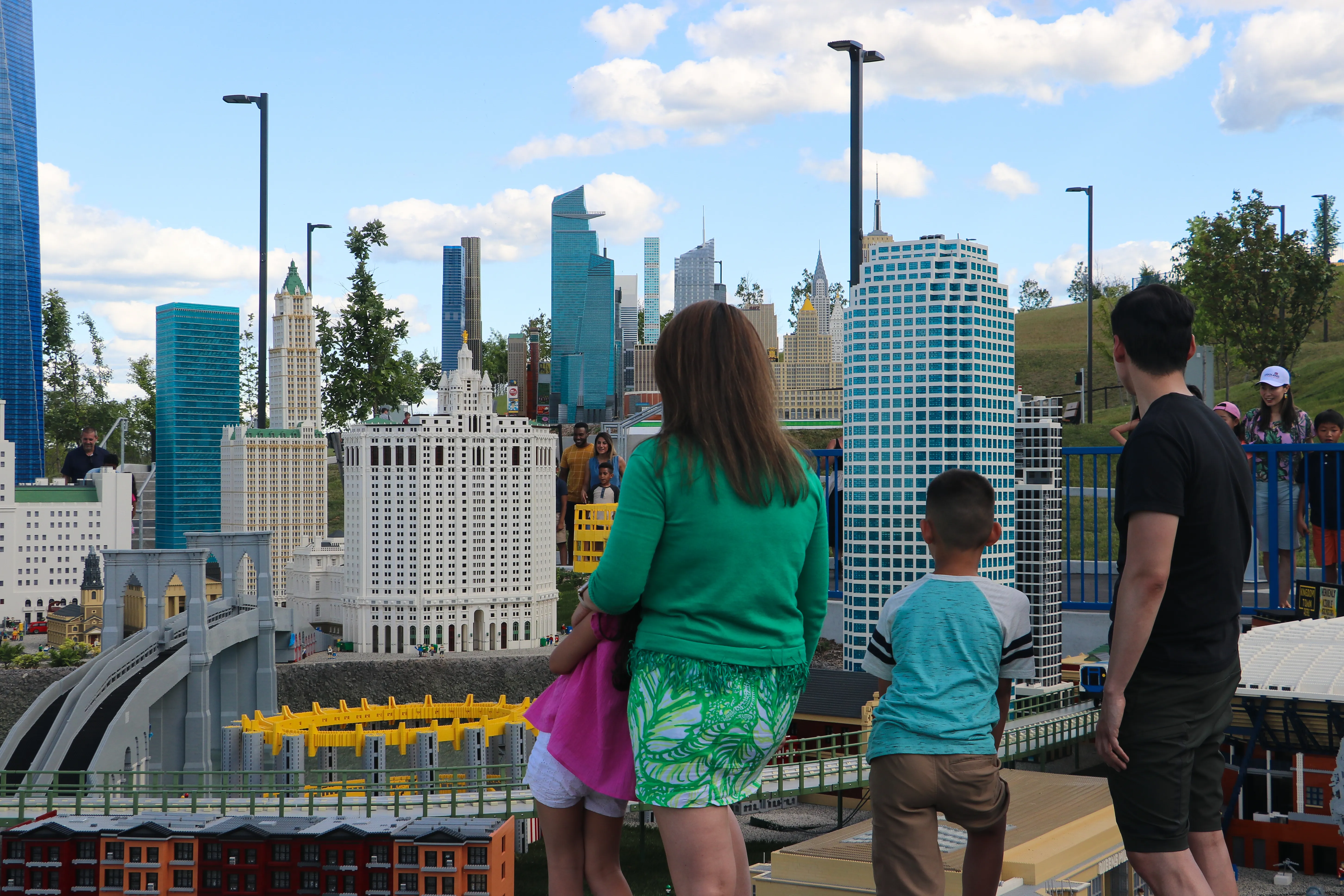 Guests viewing MINILAND at LEGOLAND New York