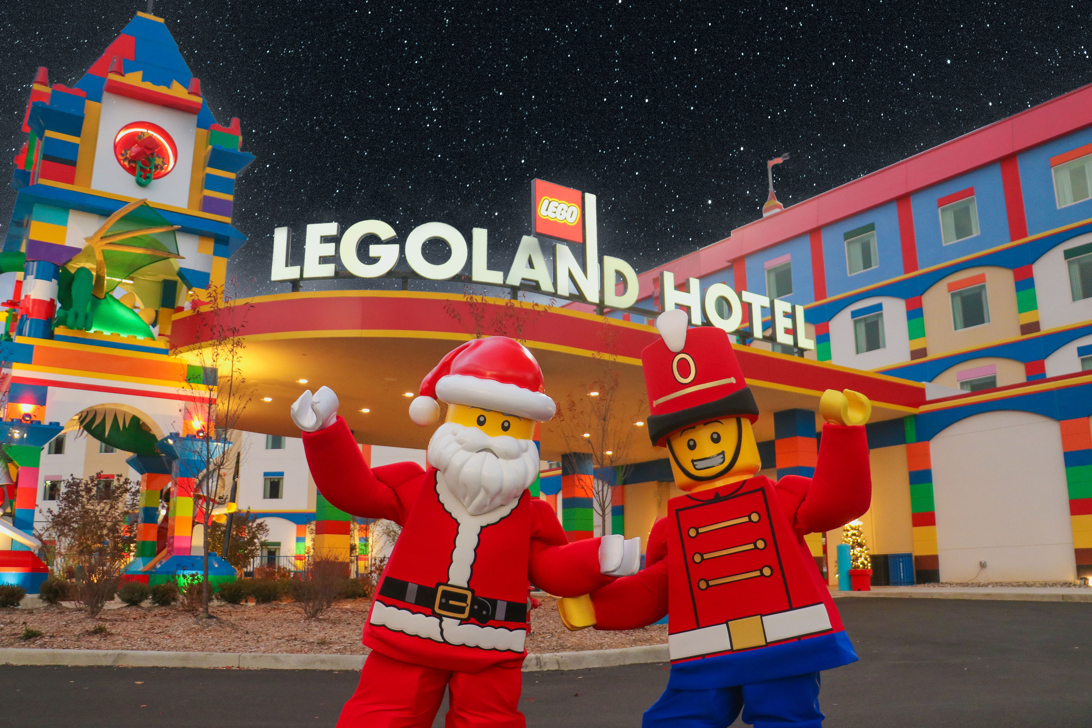 Santa and Drumz at LEGOLAND Hotel