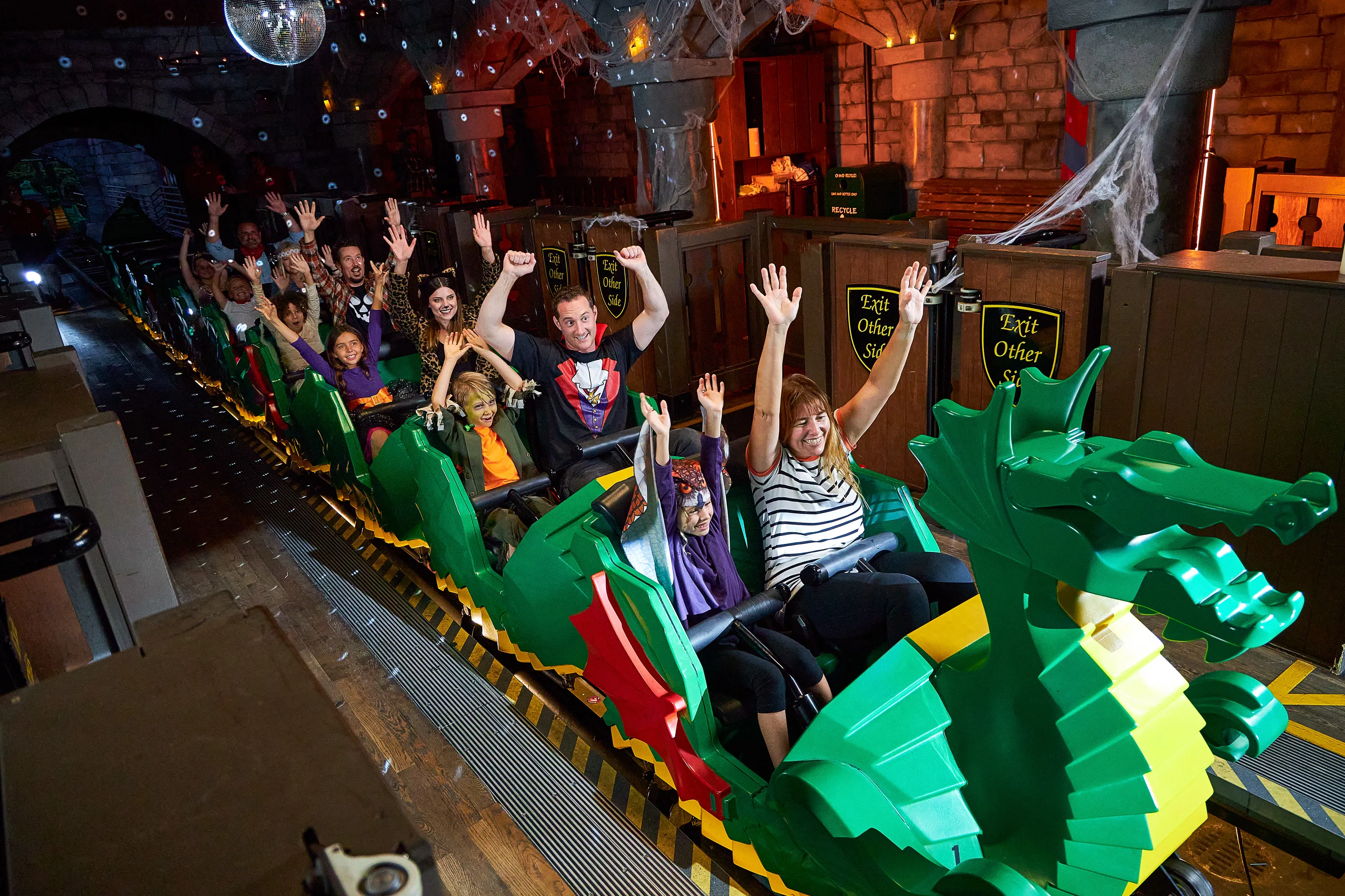 Boogie Down on The Disco Dragon Coaster