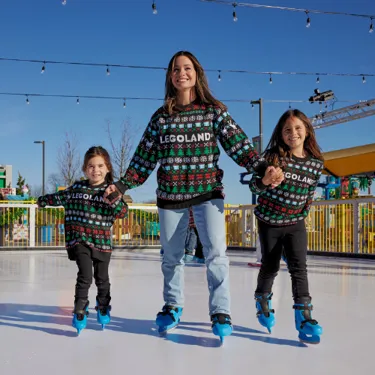 Experience Ice Skating at Icicle Alley in LEGOLAND New York
