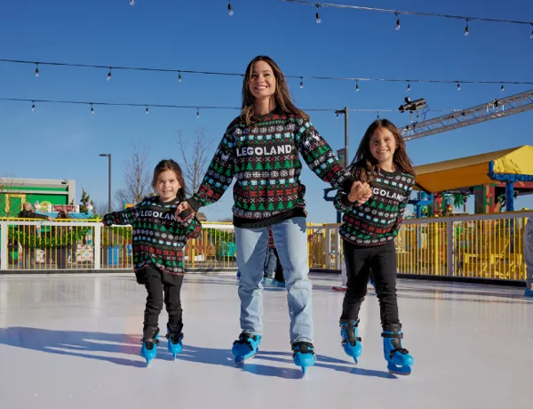 Experience Ice Skating at Icicle Alley in LEGOLAND New York