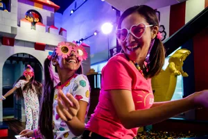 Girls Enjoying PJ Dance Party