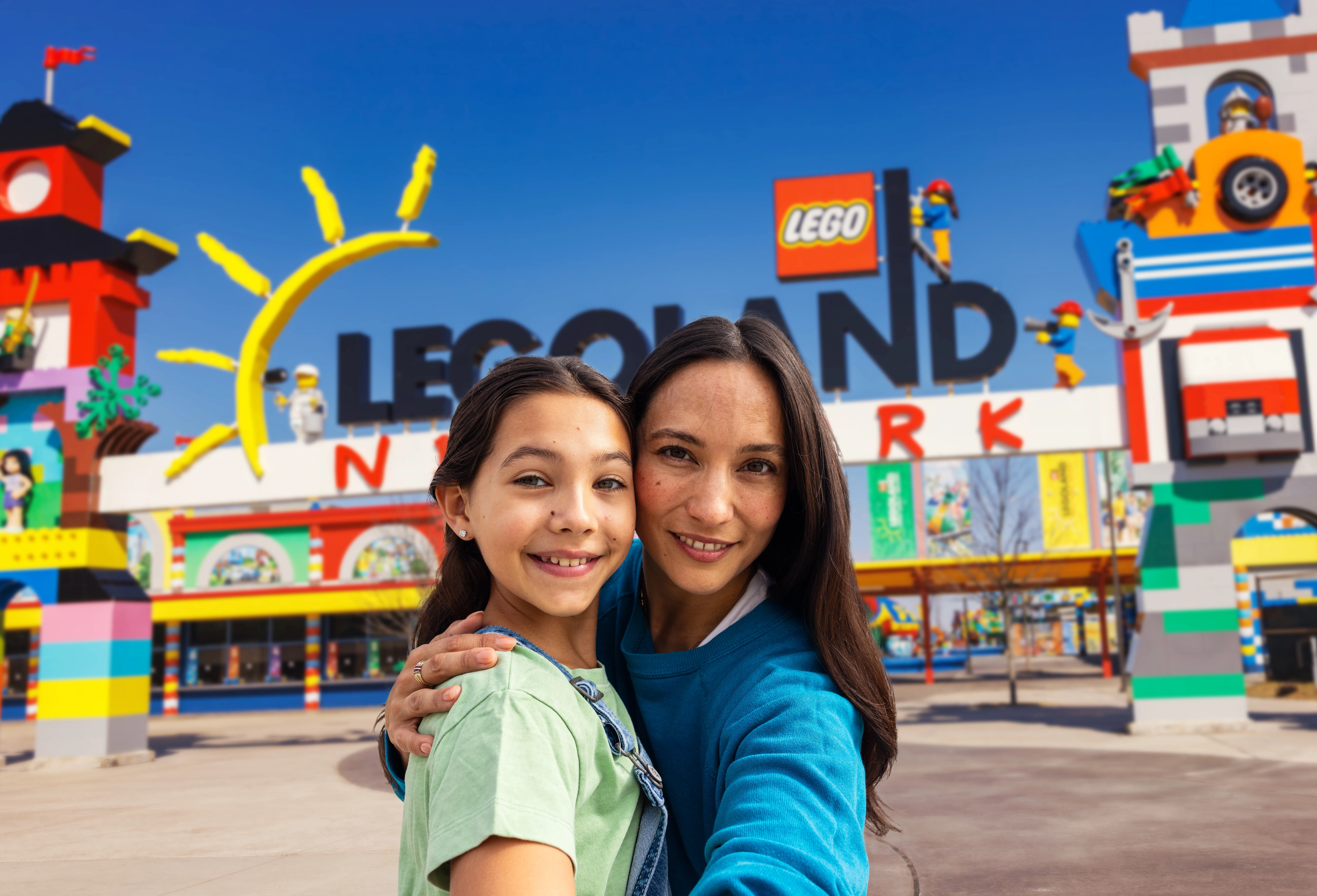 Family at LEGOLAND New York entrance