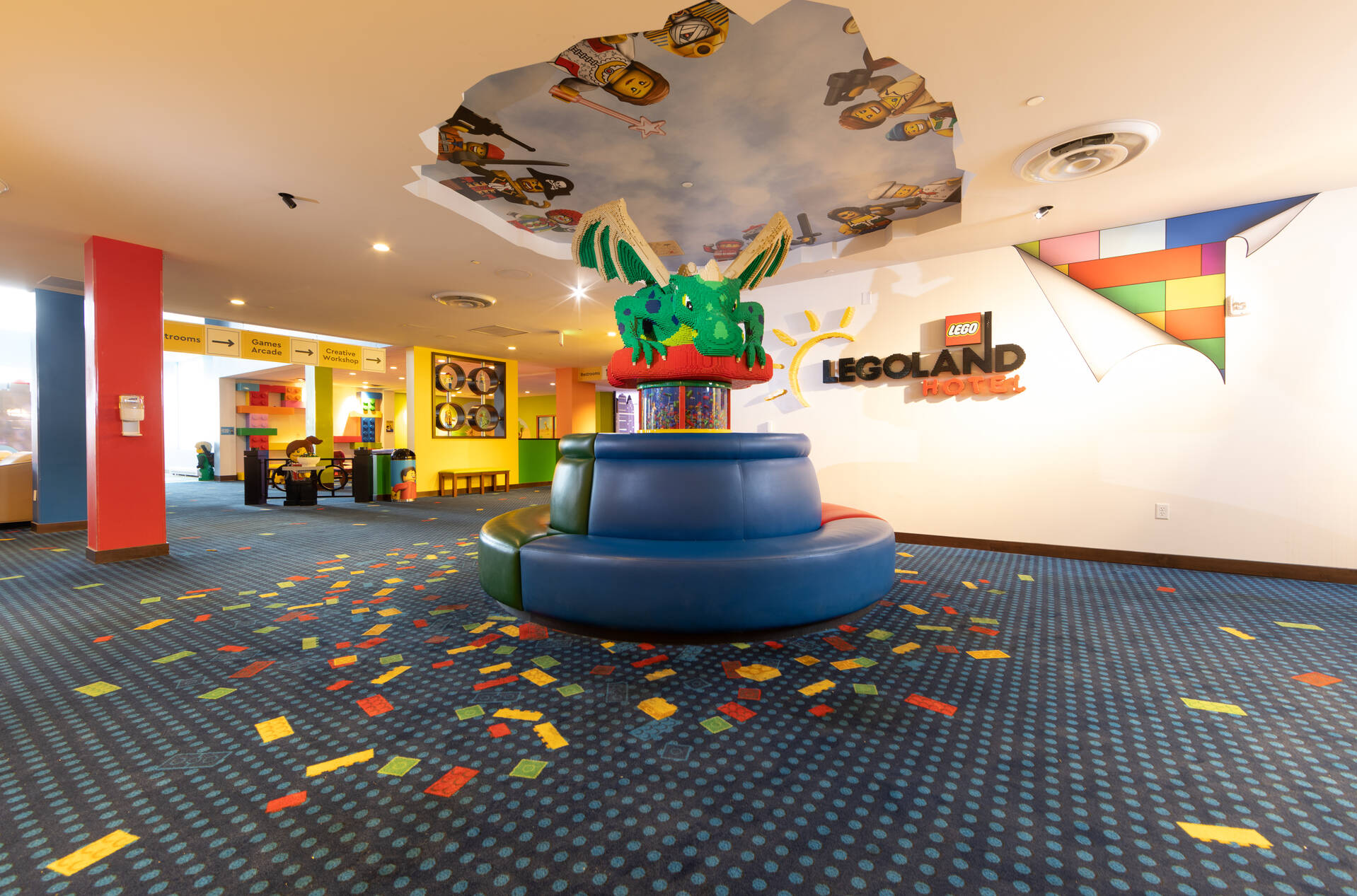 LEGO Dragon in the LEGOLAND Hotel Lobby