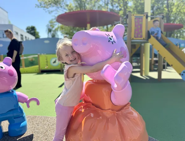 Girl at Peppa Pig Playground