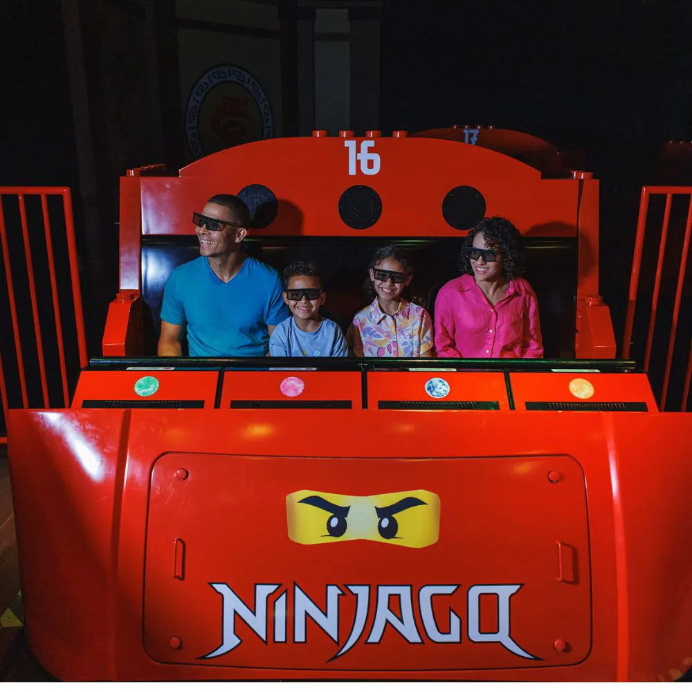 Family on the NINJAGO Ride