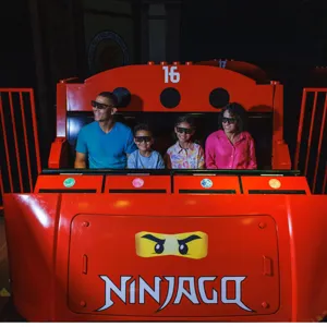 Family on the NINJAGO Ride