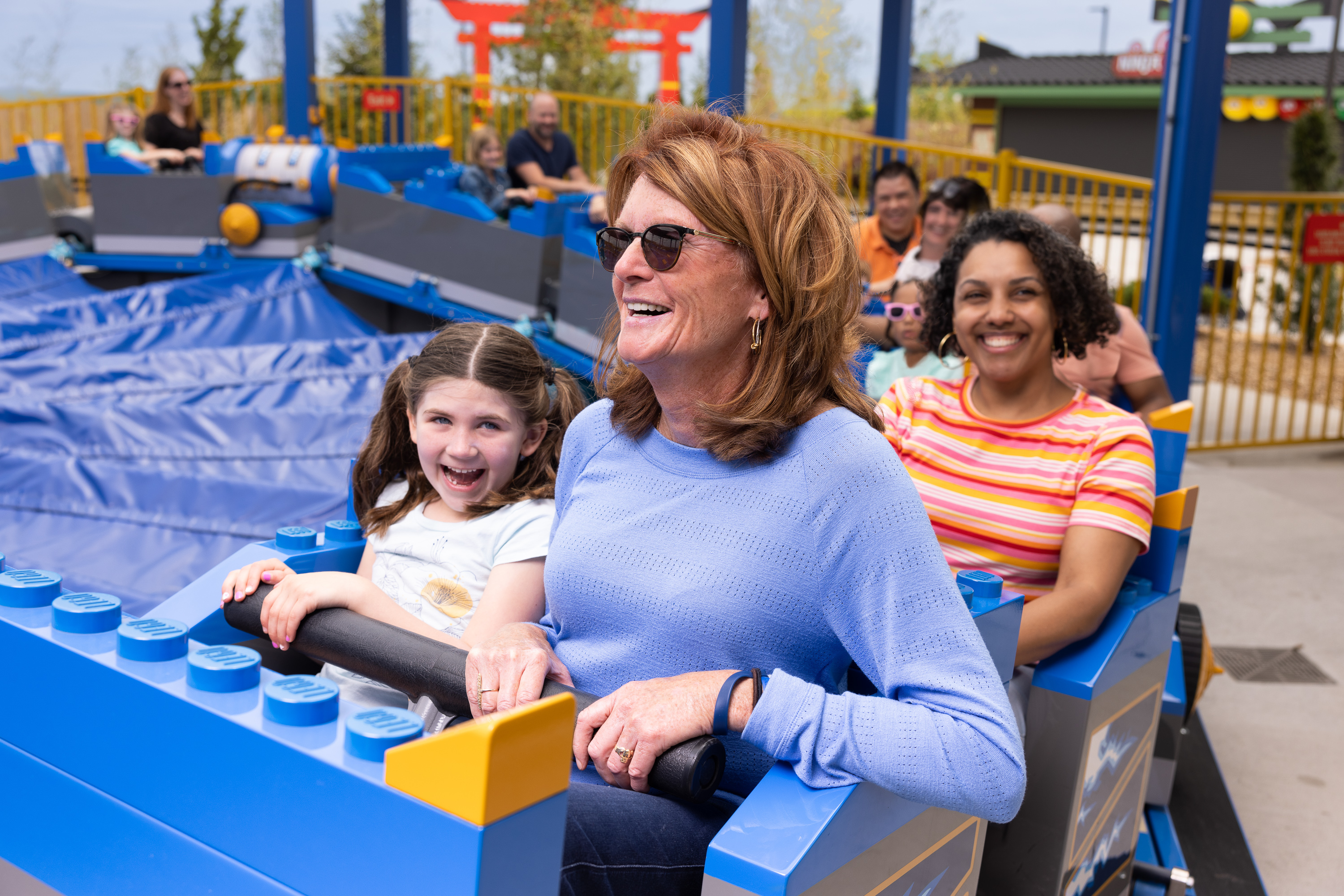 Guests take a spin on Jay's Gravity Force Trainer