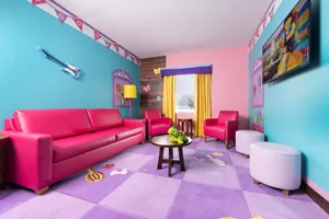 Living Area in a LEGO Friends Themed Suite