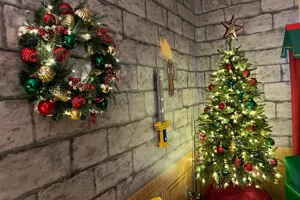 Holiday Decor in the Kingdom Suite