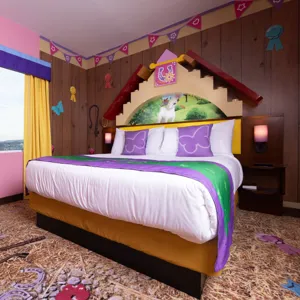 Adult Bed in LEGO Friends Themed Room