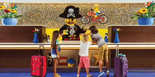 Hotel Reception Kids And LEGO Pirate